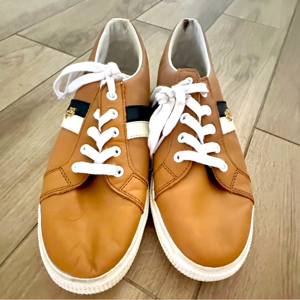 Ralph Lauren, Size 10, Sporty Sneakers, Camel